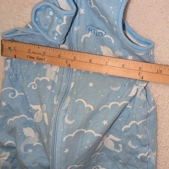 HALO Sleep Sack Swaddle Toddler  12-24 Month  Blue 100% Cotton Dragons - Picture 4 of 5